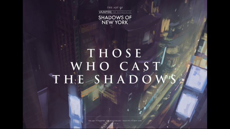 Vampire: The Masquerade – Shadows of New York Deluxe Edition Artbook